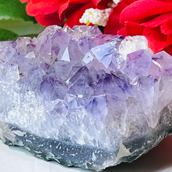 レインボー✨　ラベンダー　アメジスト　クラスター　原石　紫水晶 2枚目の画像