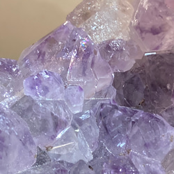 レインボー✨　ラベンダー　アメジスト　クラスター　原石　紫水晶 8枚目の画像