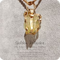 ✡ 黄金時代 ✡ 宝石 10K ソリッド ゴールド ペンダント H236 4枚目の画像