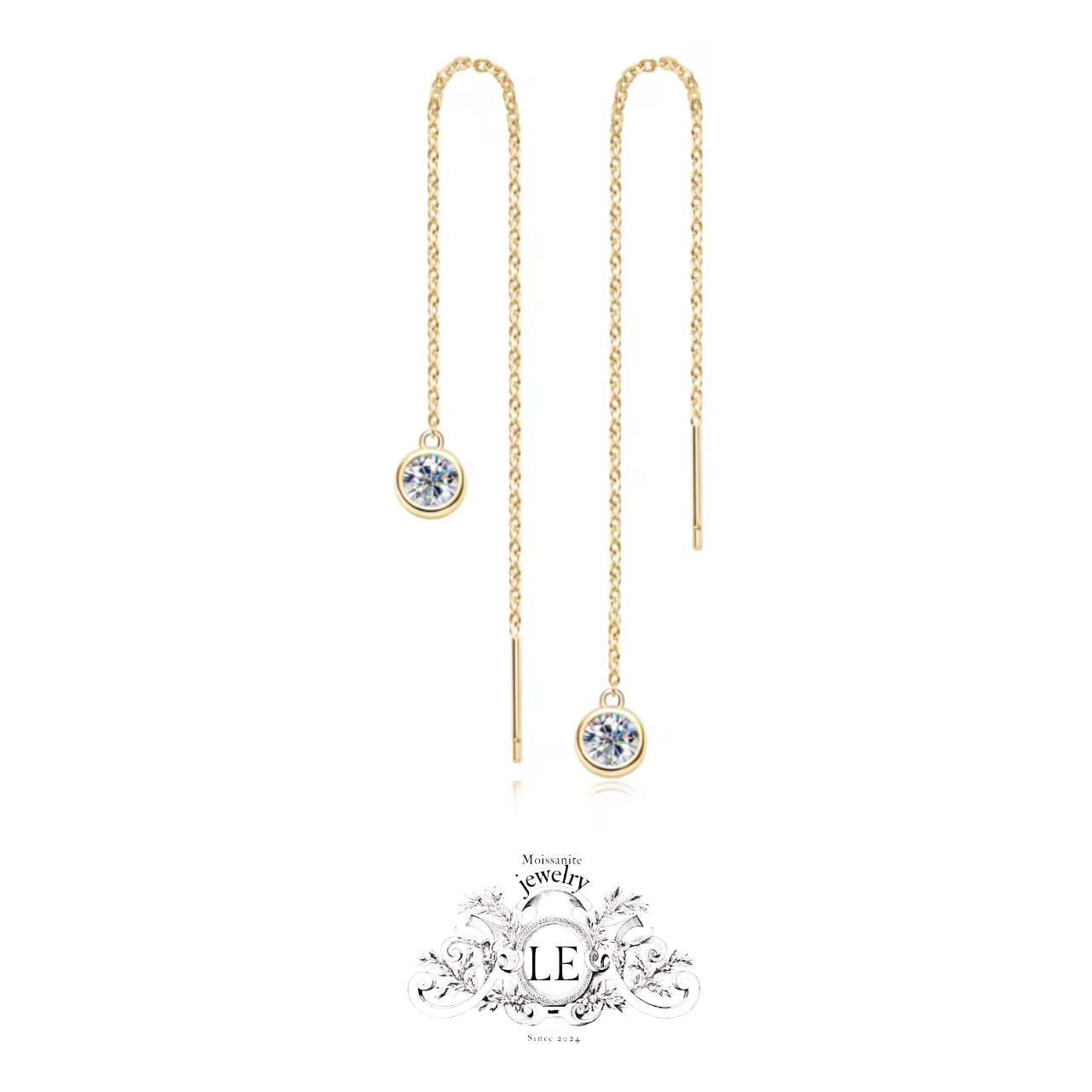 [7]最高級　silver925 モアサナイト　ラグジュアリー　14K　18k/ホワイトゴールド　ピアス　アレルギー対応