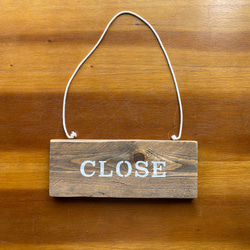 木製 オープンクローズ看板 ひもタイプ ドア サイン 07 3枚目の画像