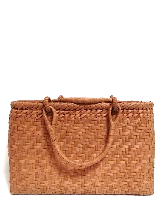 山葡萄バッグ横長網代