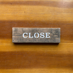 木製 オープンクローズ看板 ひもタイプ ドア サイン 11 2枚目の画像