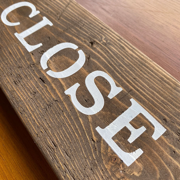 木製 オープンクローズ看板 ひもタイプ ドア サイン 11 4枚目の画像