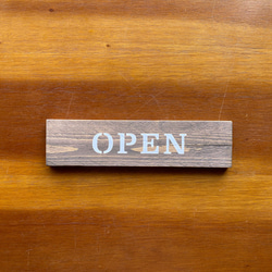 木製 オープンクローズ看板 ひもタイプ ドア サイン 12 2枚目の画像