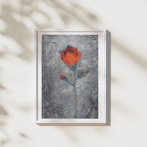 楽天市場】絵画 油絵 ばら (日野皖) 送料無料 【肉筆】【油絵