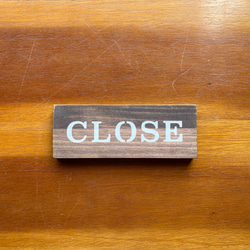 木製 オープンクローズ看板 ひもタイプ ドア サイン 20 3枚目の画像