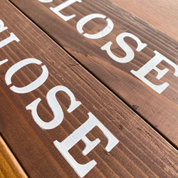 木製 オープンクローズ看板 ひもタイプ ドア サイン 9枚目の画像