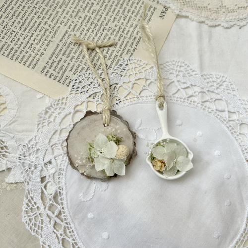 ドライフラワーガーランド＊ホワイト ガーランド an-place 通販