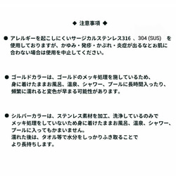 5月の誕生石 グラデーションに輝くエメラルド サージカルステンレス  ネックレス ピアス イヤリング  お得な2way 18枚目の画像