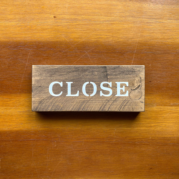 木製 オープンクローズ看板 ひもタイプ ドア サイン 21 3枚目の画像