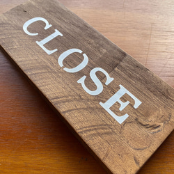 木製 オープンクローズ看板 ひもタイプ ドア サイン 21 4枚目の画像