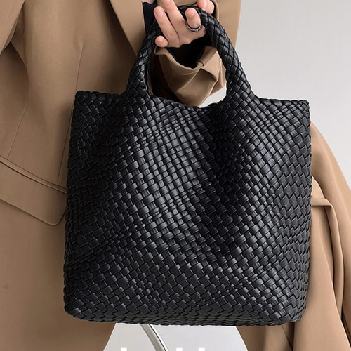 イントレチャートスタイルの】手作りのキャンバストートバッグ大容量で