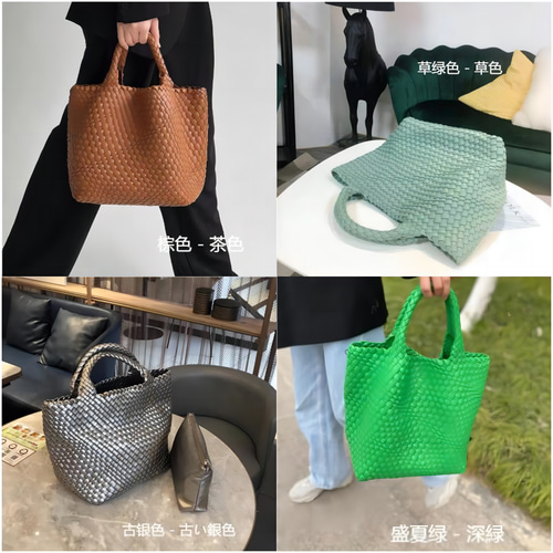 イントレチャートスタイルの】手作りのキャンバストートバッグ大容量で