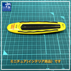 レスキューボード01 【ミニチュアサーフボードシリーズ】 （ハンドメイドインテリア雑貨） 5枚目の画像