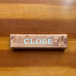 木製 オープンクローズ看板 ひもタイプ ドア サイン 6 3枚目の画像