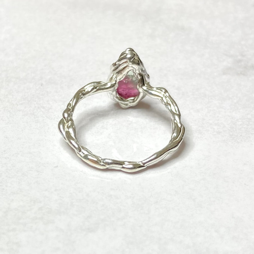 SV925 バイカラートルマリン ピンキーリング 3.5号 指輪・リング t