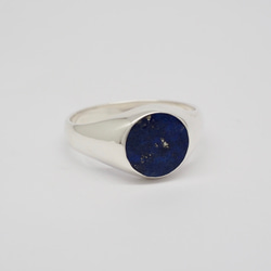 ラピスラズリ シグネットリング　／　lapis lazuli signet ring  SILVER925 5枚目の画像