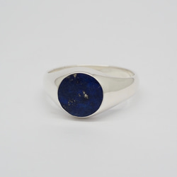 ラピスラズリ シグネットリング　／　lapis lazuli signet ring  SILVER925 6枚目の画像