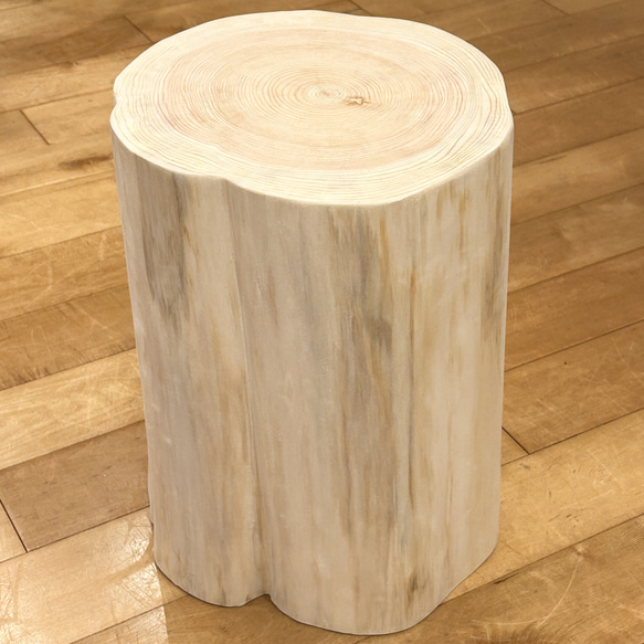 Hinoki  Wood  Stool  No.656 2枚目の画像