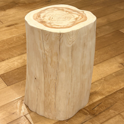 Hinoki  Wood  Stool  No.657 2枚目の画像