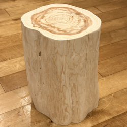 Hinoki  Wood  Stool  No.657 1枚目の画像