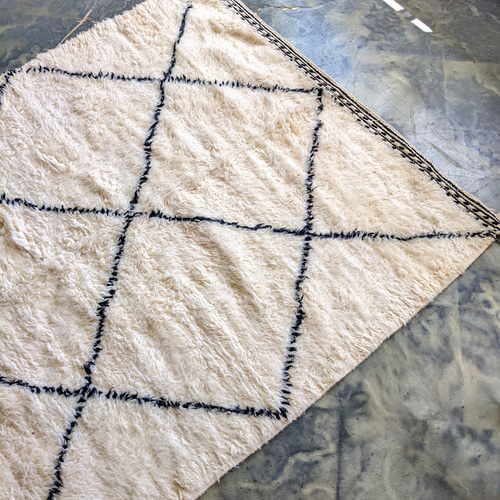 モロッコ ラグ 本物のベニワレンNo.6- 極上ウール カーペット 絨毯