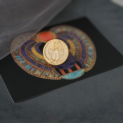 シーリングスタンプ 「 スカラベ　ツカンカーメンの首飾り」エジプトシーリングスタンプヘッド  ワックス 5枚目の画像