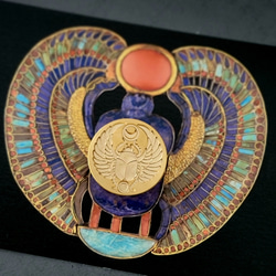 シーリングスタンプ 「 スカラベ　ツカンカーメンの首飾り」エジプトシーリングスタンプヘッド  ワックス 2枚目の画像
