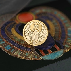シーリングスタンプ 「 スカラベ　ツカンカーメンの首飾り」エジプトシーリングスタンプヘッド  ワックス 1枚目の画像