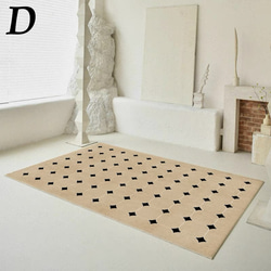 タイル カーペット 絨毯 ラグ マット シンプル モダン おしゃれ 長方形 160×230 140×200 ch-966 5枚目の画像