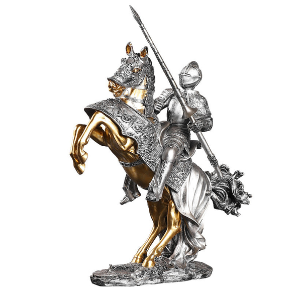 オブジェ 騎兵 重厚感 置物 オーナメント インテリア ディスプレイ 小物 雑貨 人形 工芸品 おしゃれ ch-964 4枚目の画像
