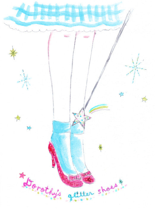 原画 Dorothy's ruby shoes