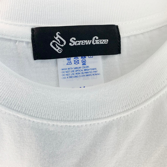 【残り1点】ロゴプリント　Tシャツ　ホワイト　6.2oz  綿100%　メンズ　レディース 6枚目の画像