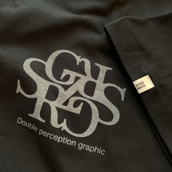 【様々なスタイルに♪】ロゴプリント　Tシャツ　ブラック　6.2oz  綿100%　メンズ　レディース 4枚目の画像