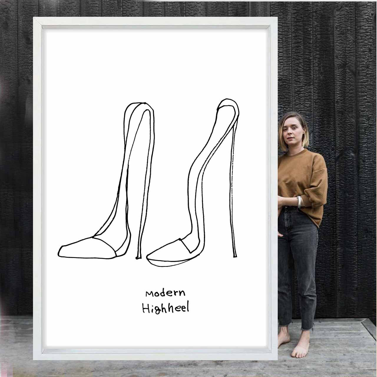 履けないハイヒール　イラスト　ポスター　A4 A3 A2 A1　アートポスター　アート/sei/新着順検索　2013