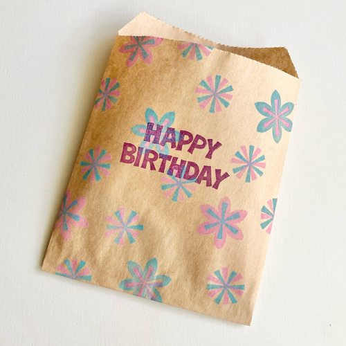 HAPPY BIRTHDAY 消しゴムはんこセット はんこ・スタンプ asako-made