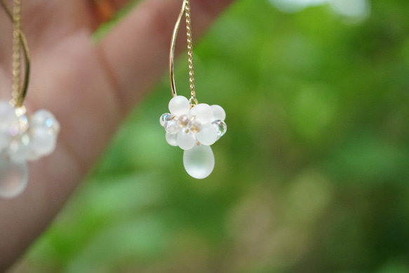 紫陽花のピアス／イヤリング 11枚目の画像