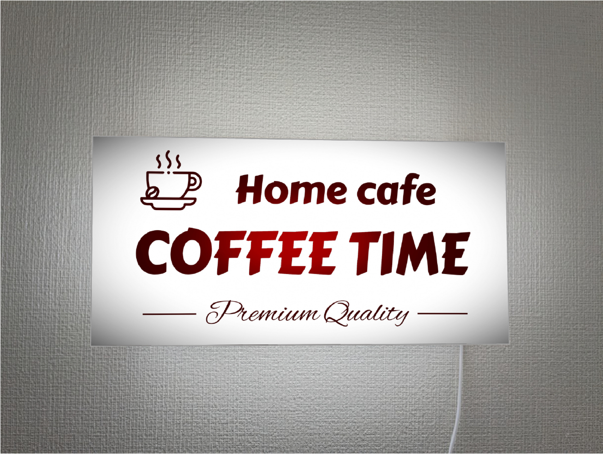 【Lサイズ/オーダー無料】コーヒー 珈琲 お家カフェ 喫茶 店舗 自宅 ランプ 看板 壁掛け 置物 雑貨 ライトBOX 10,350円