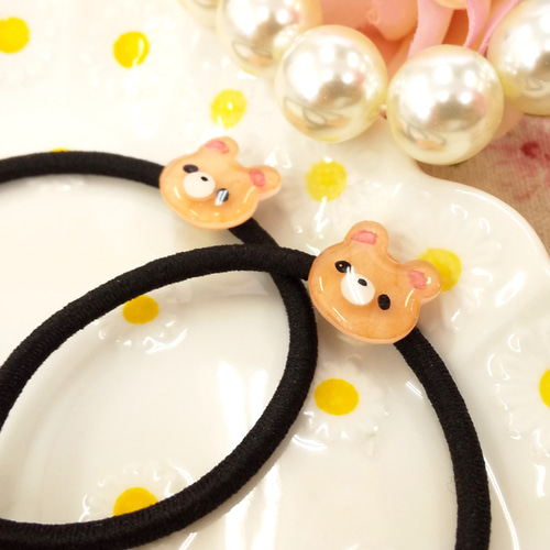 1623】レジン ハロウィン ヘアゴム ポニーフック ブロ―チ ハンドメイド