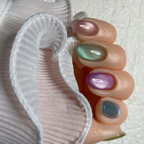 再販⭐︎魅惑のマグネットネイル〜ネイルチップ/短め 対応 ネイル