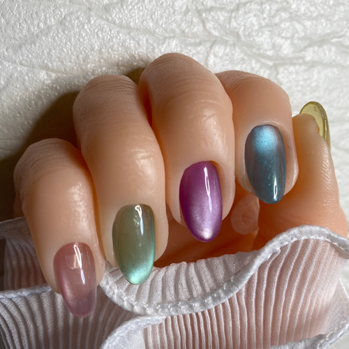 再販⭐︎魅惑のマグネットネイル〜ネイルチップ/短め 対応 ネイル