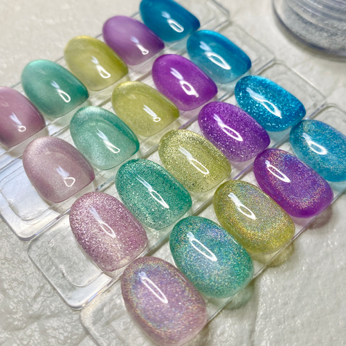 新作⭐︎ 魅惑のマグネットネイル〜ネイルチップ/短め 対応 ネイル  