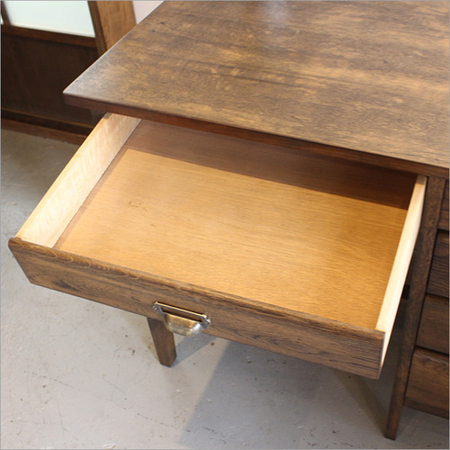 ワークデスク 机 片袖机 アンティーク パソコンデスク 木製 天然木 和