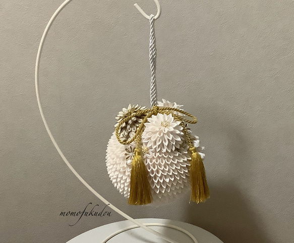 つまみ細工ボールブーケ 