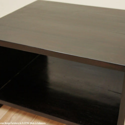 キューブテーブル DB チーク材 無垢材 銘木 チーク材 四角 サイドテーブル チーク無垢材 無垢天板 コーヒーテーブル 6枚目の画像