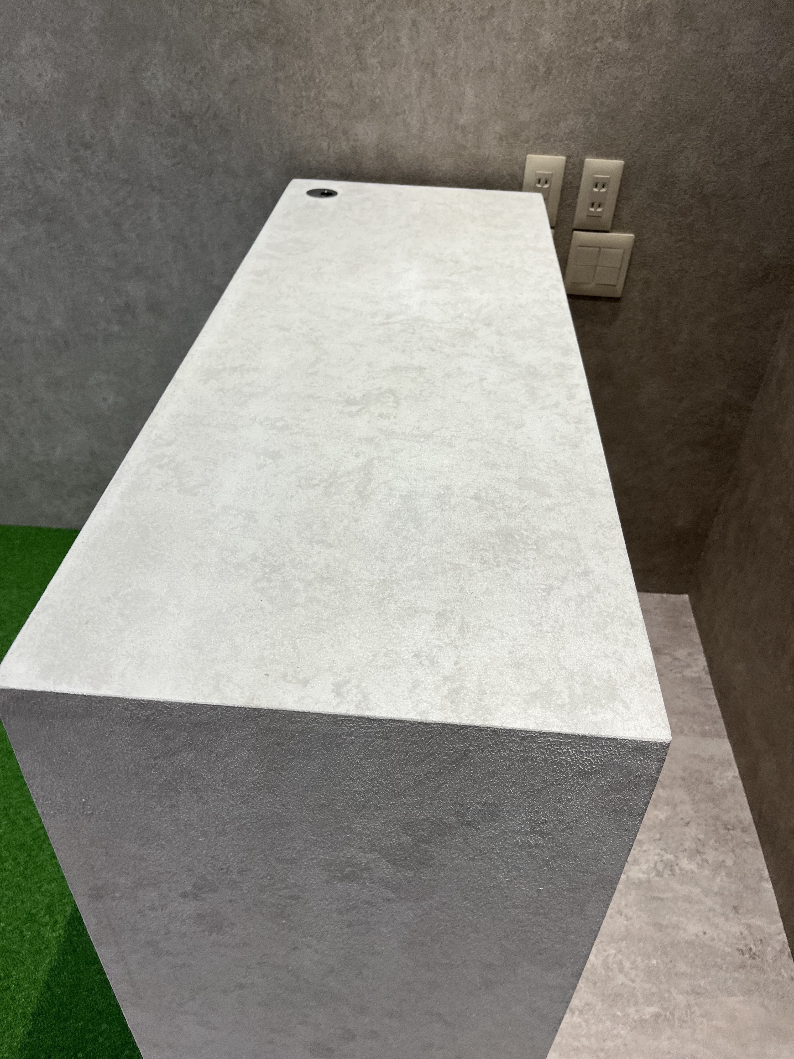 ワイド110 石っぽいカウンター　レジカウンター　　受付カウンター　レジ台 94,500円