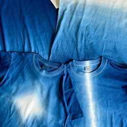 『星』 グラデーション Tシャツ 半袖 藍染 【受注制作】 10枚目の画像