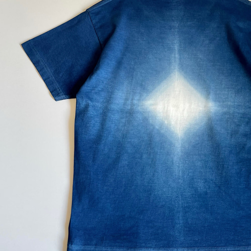 星』 グラデーション Tシャツ 半袖 藍染 ユニセックス 【受注