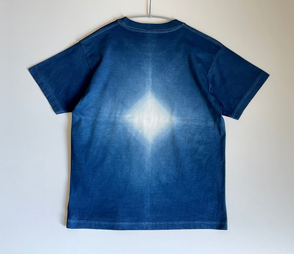 『星』 グラデーション Tシャツ 半袖 藍染 【受注制作】 5枚目の画像